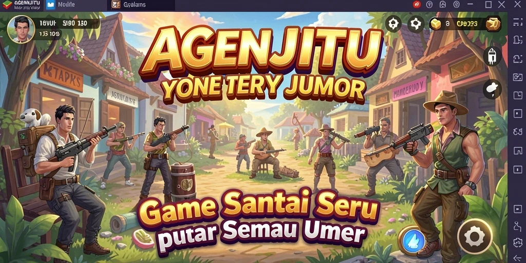 Tampilan gameplay AGENJITU yang seru dan interaktif.