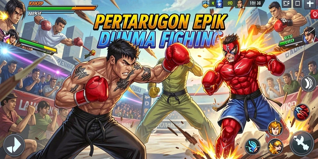 Gameplay KAKRP yang penuh aksi dan tantangan.
