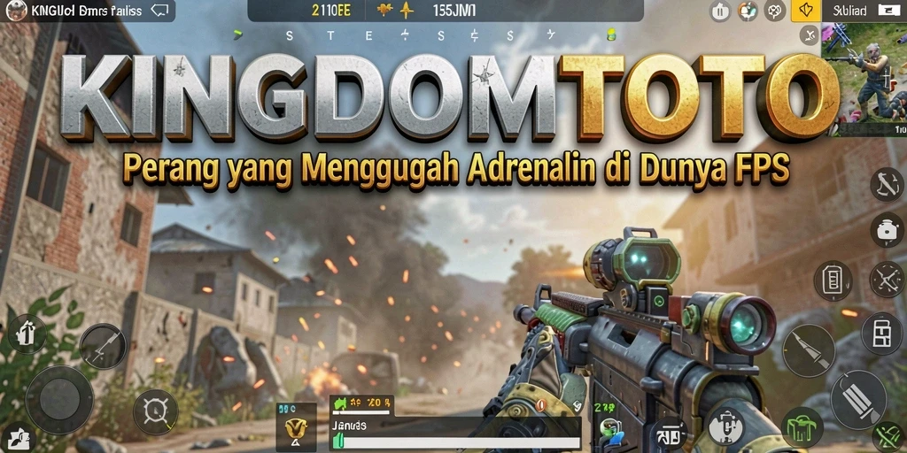 Tangkapan layar menampilkan aksi seru dalam permainan FPS KINGDOMTOTO.