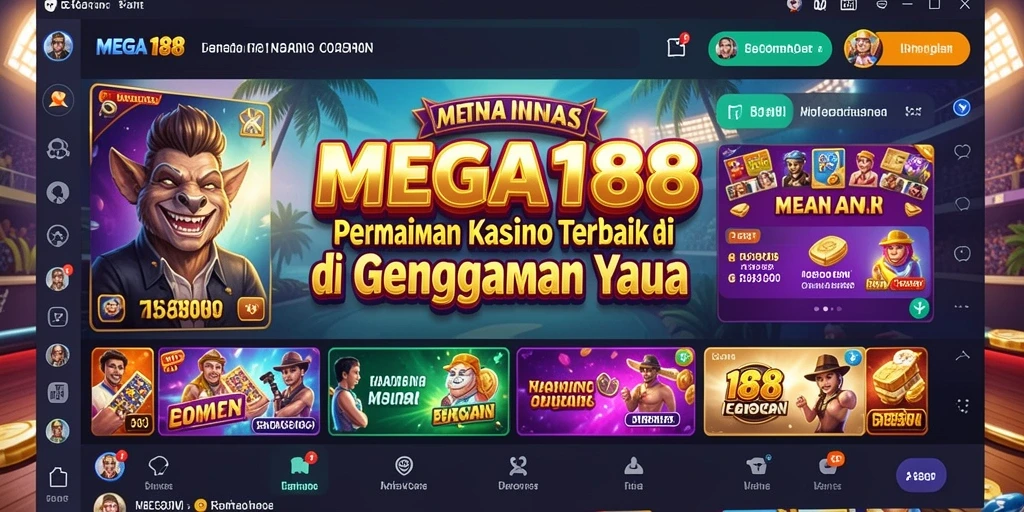 Tampilan gameplay MEGA188 menampilkan keseruan permainan Kasino.