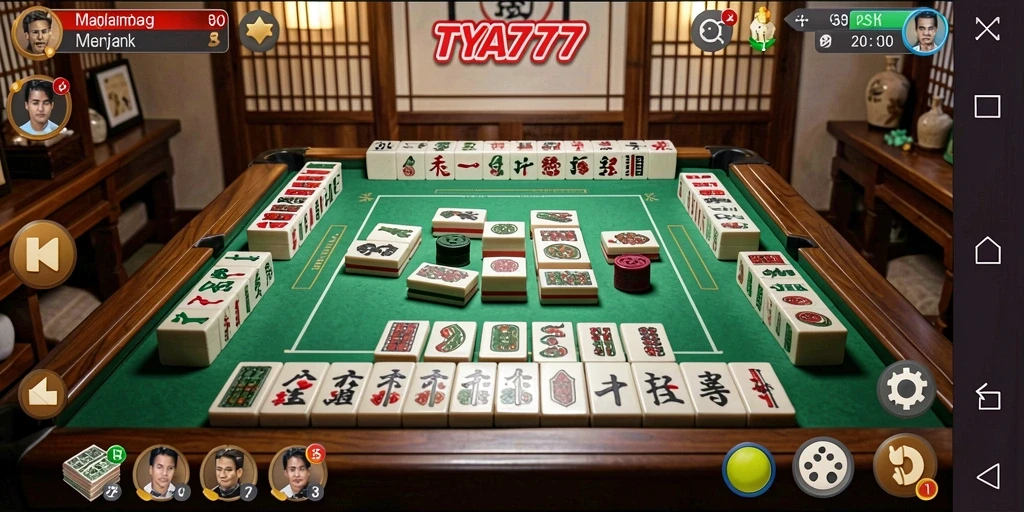 Tampilan menarik gameplay Mahjong di TYA777.