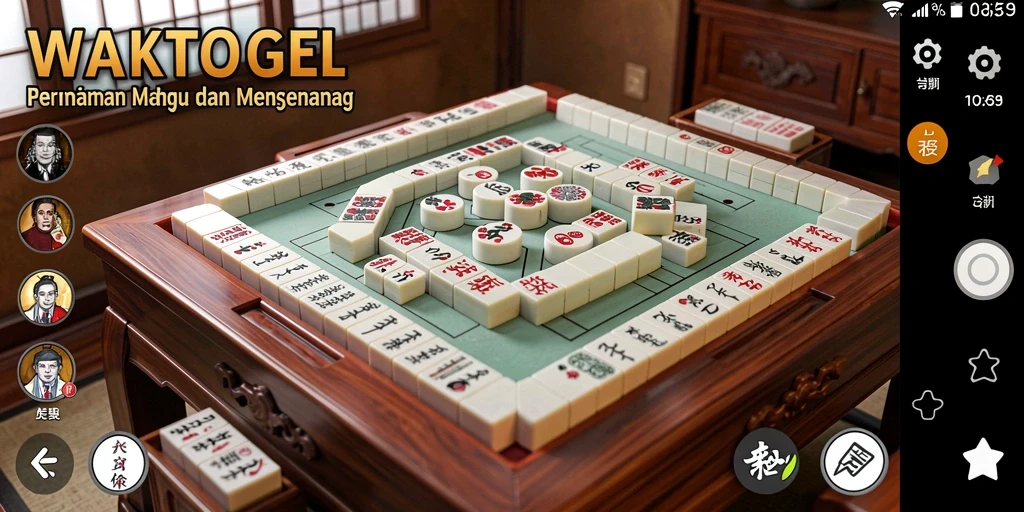 Screenshot gameplay WAKTOGEL yang menampilkan tantangan Mahjong yang seru.